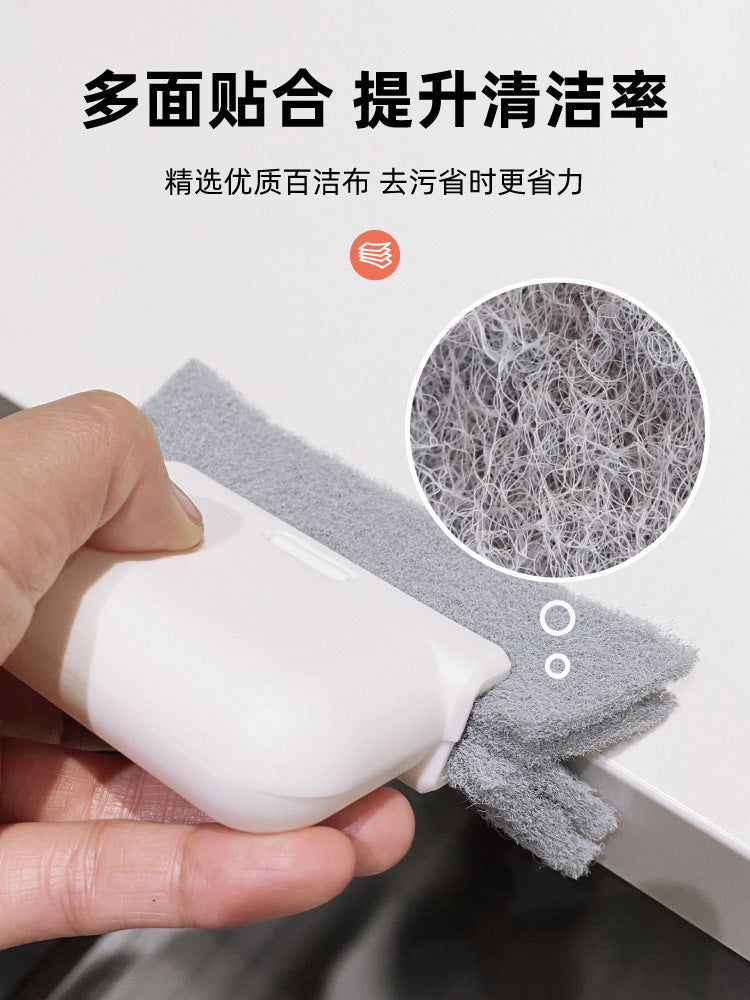 Janela groove pano de limpeza escova slot mão porta lacuna teclado cozinha piso