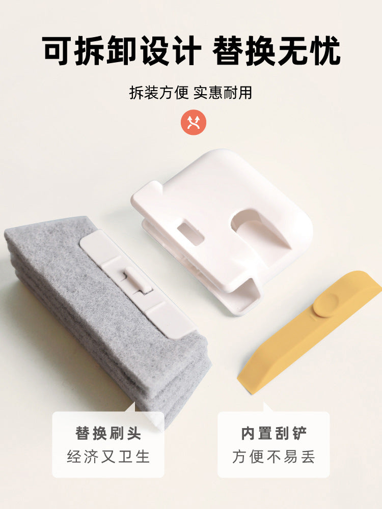 Janela groove pano de limpeza escova slot mão porta lacuna teclado cozinha piso