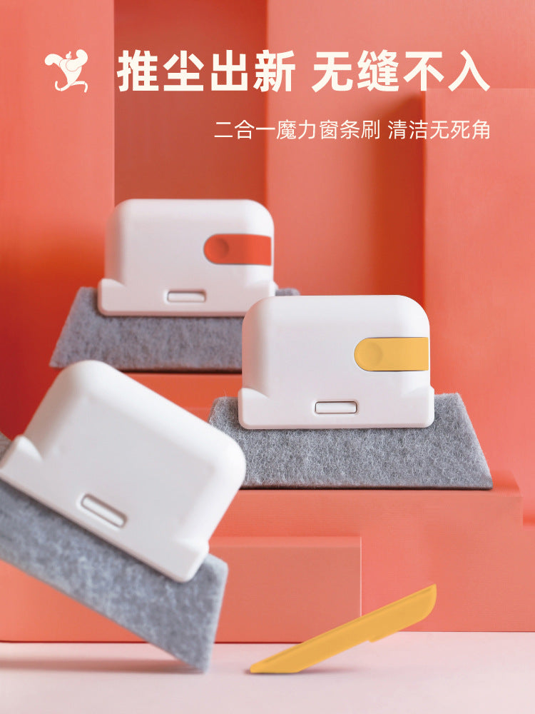 Janela groove pano de limpeza escova slot mão porta lacuna teclado cozinha piso