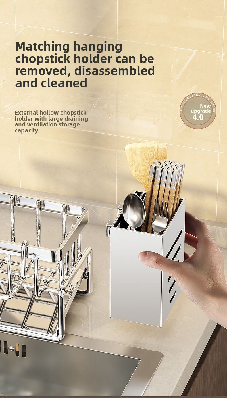 Rack de armazenamento multifuncional para bancada de pia de cozinha