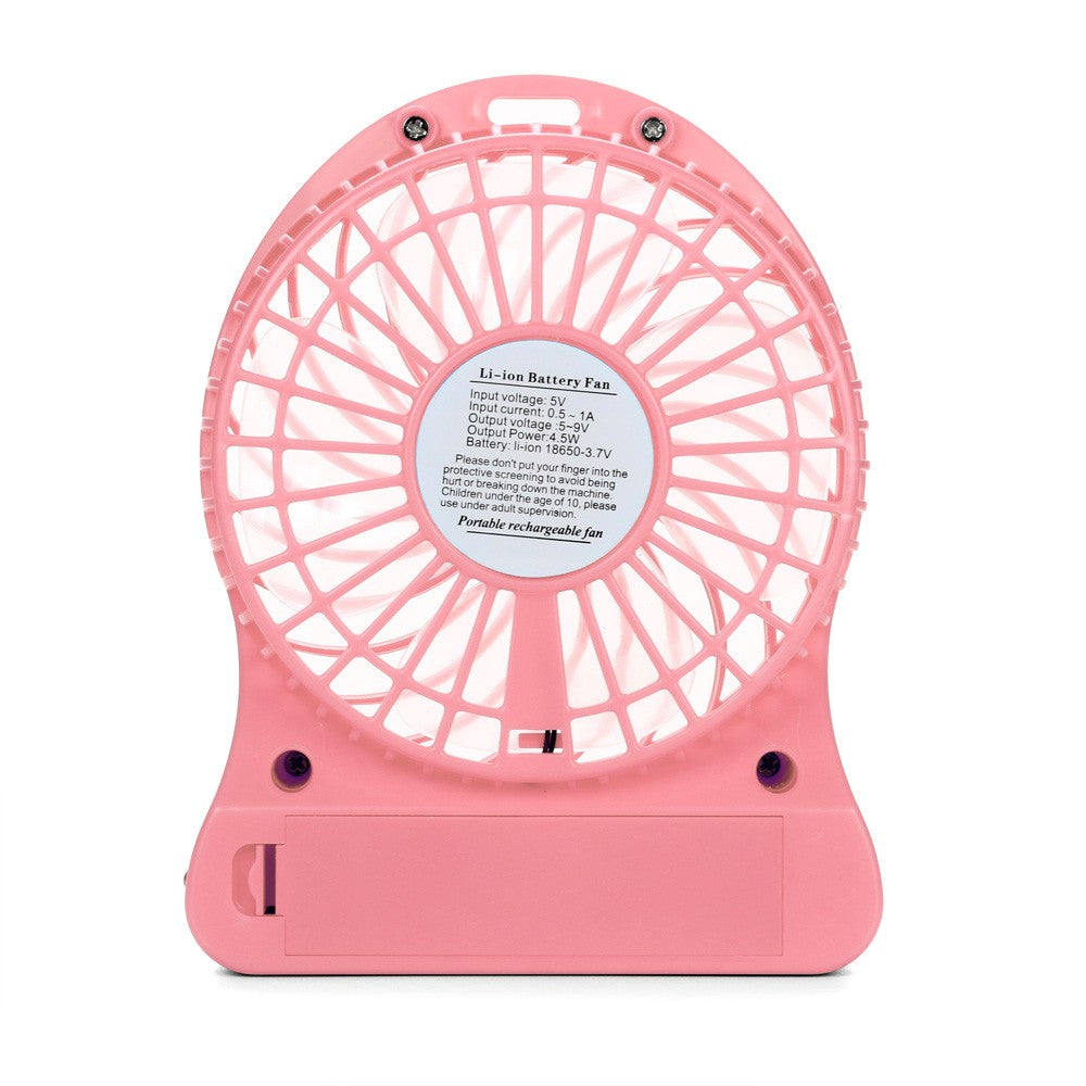 Mini pequeno ventilador de carregamento usb portátil dormitório escritório pe