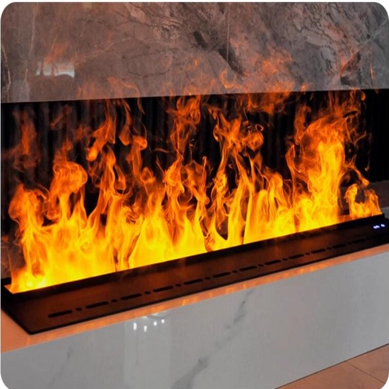 5 anos de garantia Comprimento 3D fogo a vapor lareira elétrica laminada a vapo