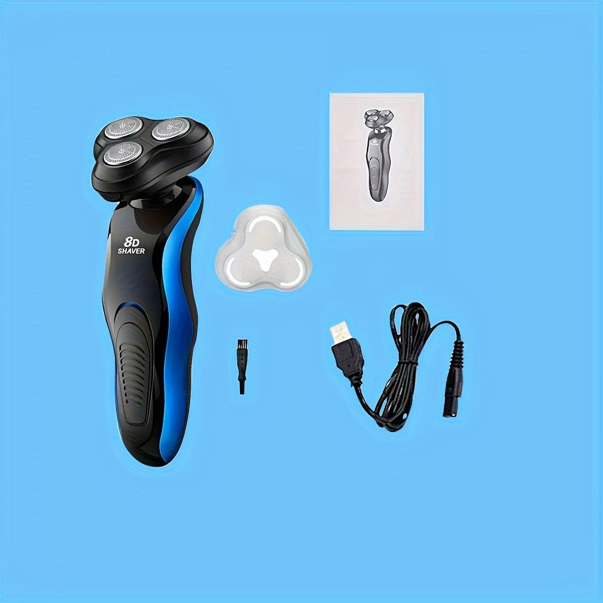 1pc multifuncional quatro em um barbeador elétrico 4 barbear lavável barbear h