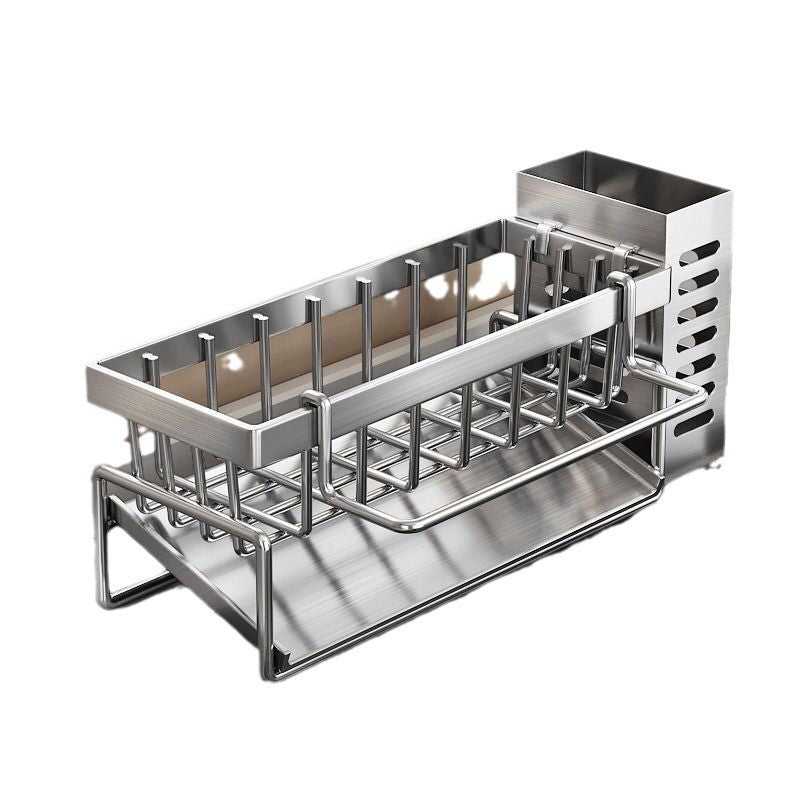 Rack de armazenamento multifuncional para bancada de pia de cozinha