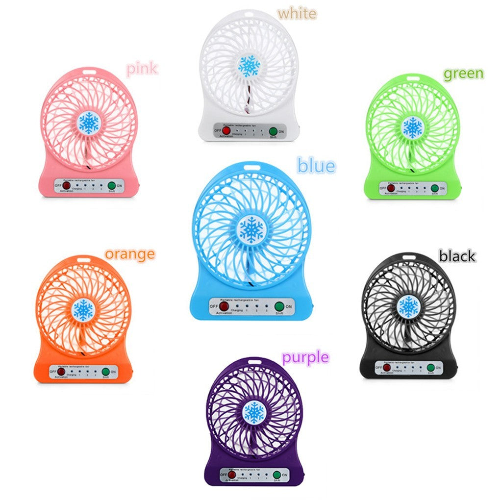 Mini pequeno ventilador de carregamento usb portátil dormitório escritório pe