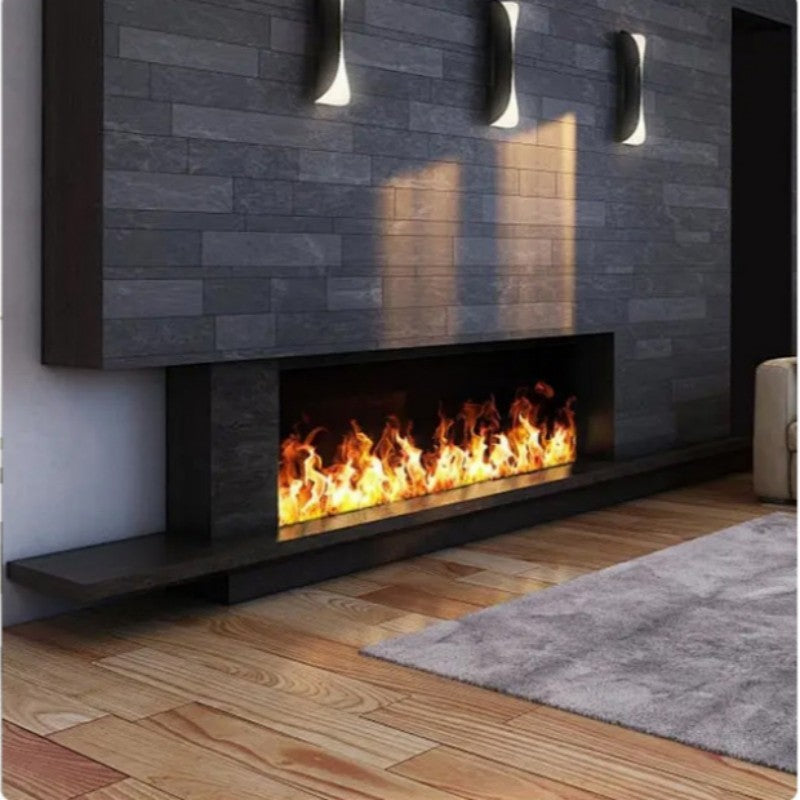 5 anos de garantia Comprimento 3D fogo a vapor lareira elétrica laminada a vapo
