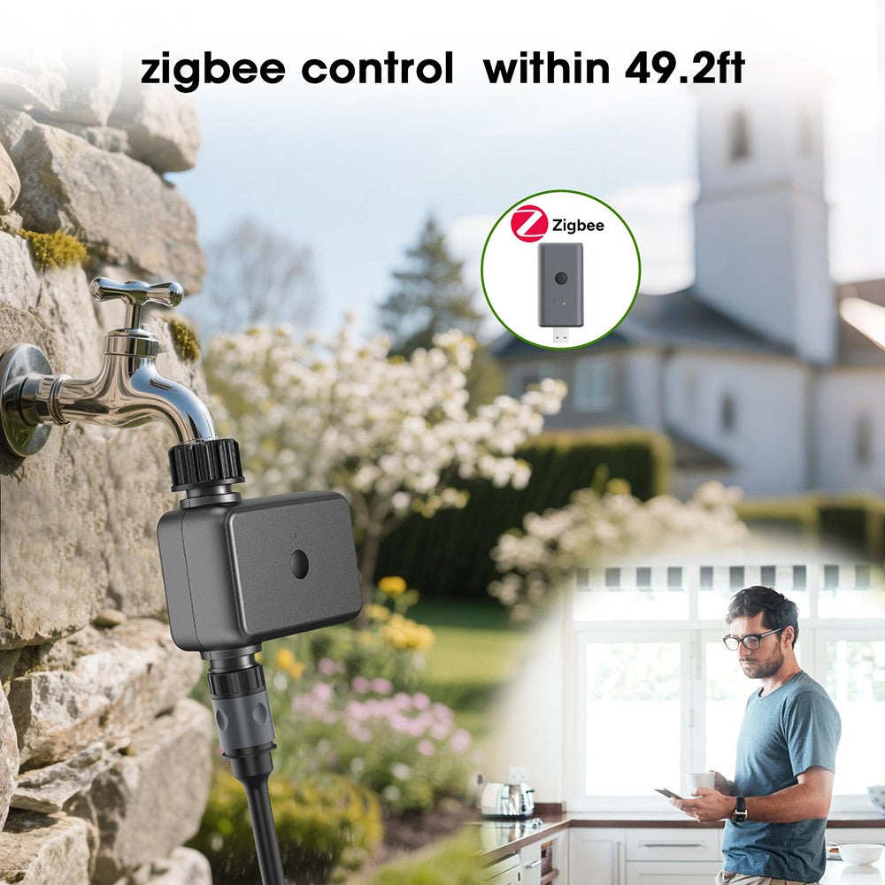 Tuya zigbee/wifi temporizador de água 1 zona sistema de rega programável flor