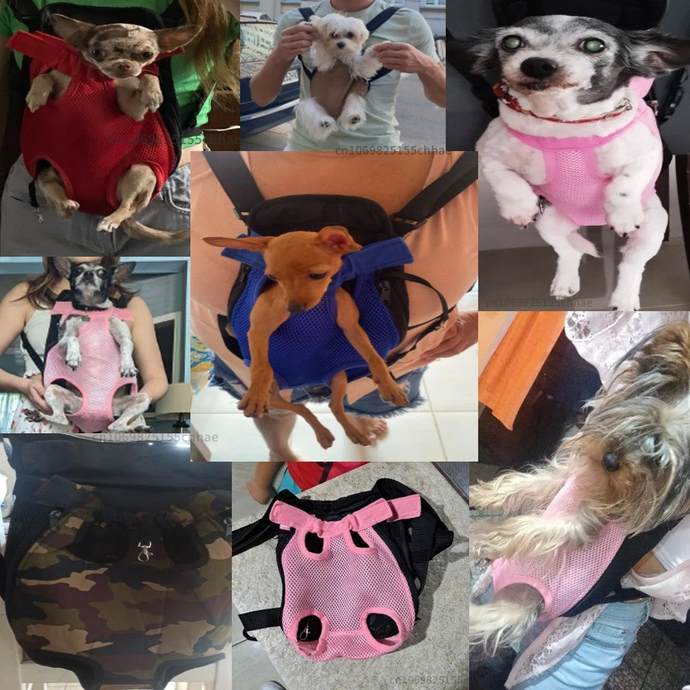 Mochila transportadora para cães de estimação, malha camuflada, produtos de v