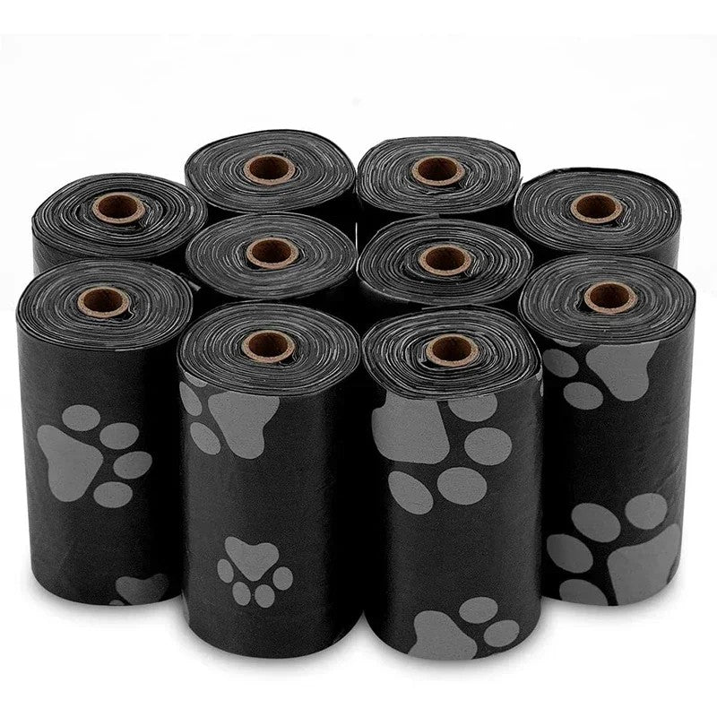 100 rolos saco de cocô do cão limpeza ao ar livre saco de cocô ao ar livre li