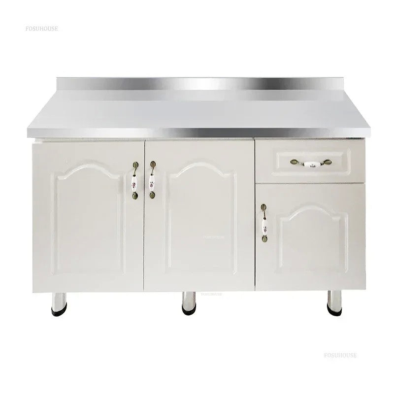 Pias de cozinha modernas de aço inoxidável, pia de lavar louça, armário de c