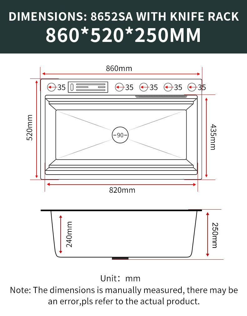 Torneira De Cachoeira De Aço 304, Pia De Cozinha Grande Slot Único, Torneira n