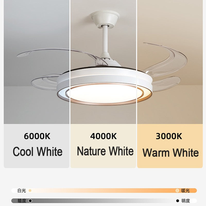 Moderno nórdico led ventiladores de teto com luzes decoração para casa vento