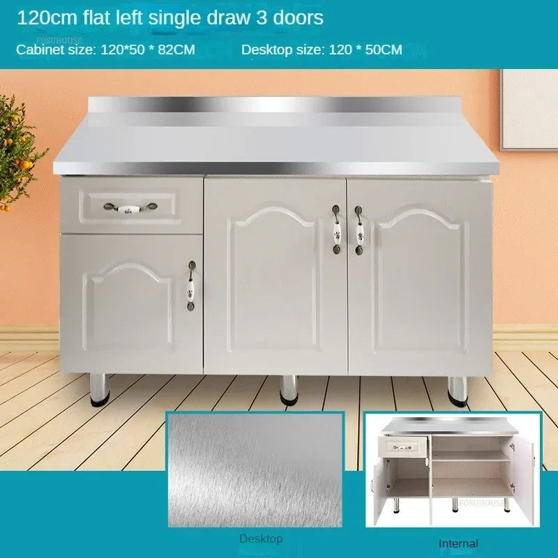 Pias de cozinha modernas de aço inoxidável, pia de lavar louça, armário de c