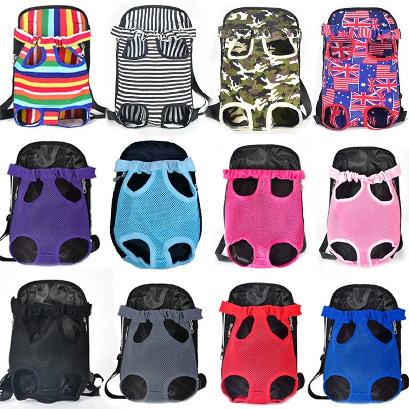 Mochila transportadora para cães de estimação, malha camuflada, produtos de v