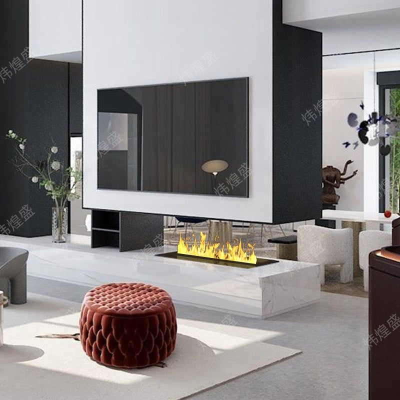 5 anos de garantia Comprimento 3D fogo a vapor lareira elétrica laminada a vapo