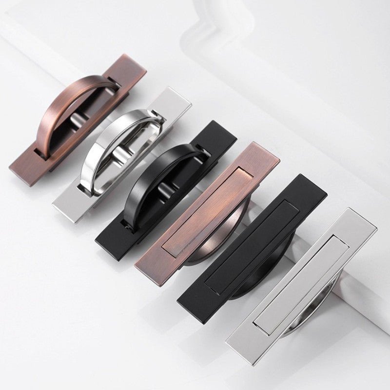 Tatami liga de zinco escondida alças porta embutida puxar capa piso armário li