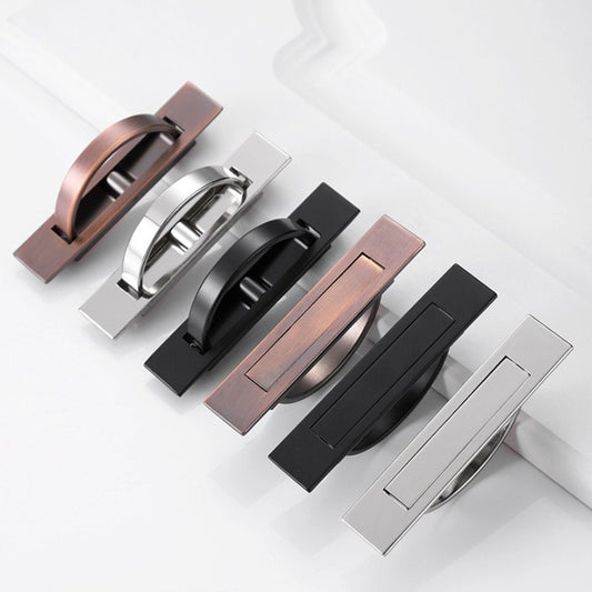 Tatami liga de zinco escondida alças porta embutida puxar capa piso armário li