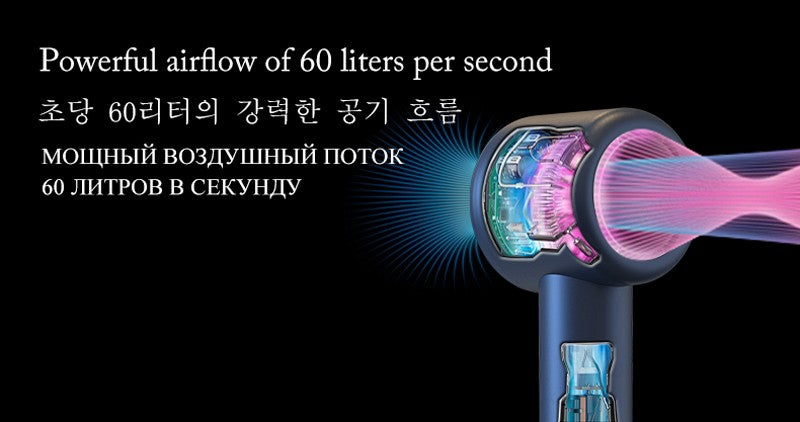 Super secador de cabelo 220v sem folhas de cabelo cuidados pessoais com o cabelo