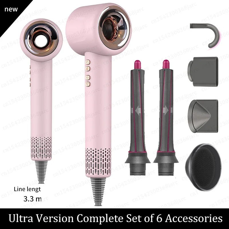 Super secador de cabelo 220v sem folhas de cabelo cuidados pessoais com o cabelo