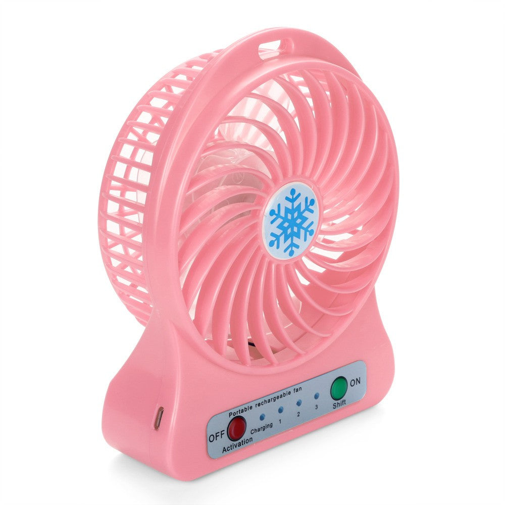 Mini pequeno ventilador de carregamento usb portátil dormitório escritório pe