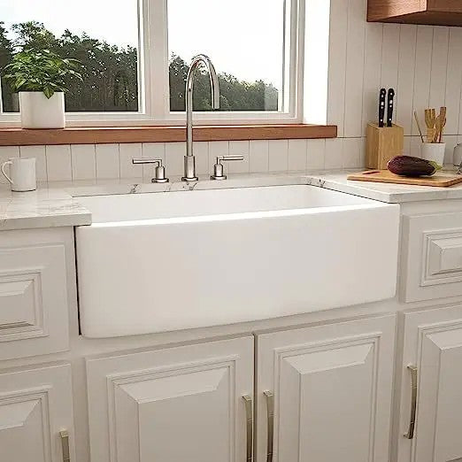 Pia de cerâmica americana retrô, pia de bancada, pia grande embutida de cozinh