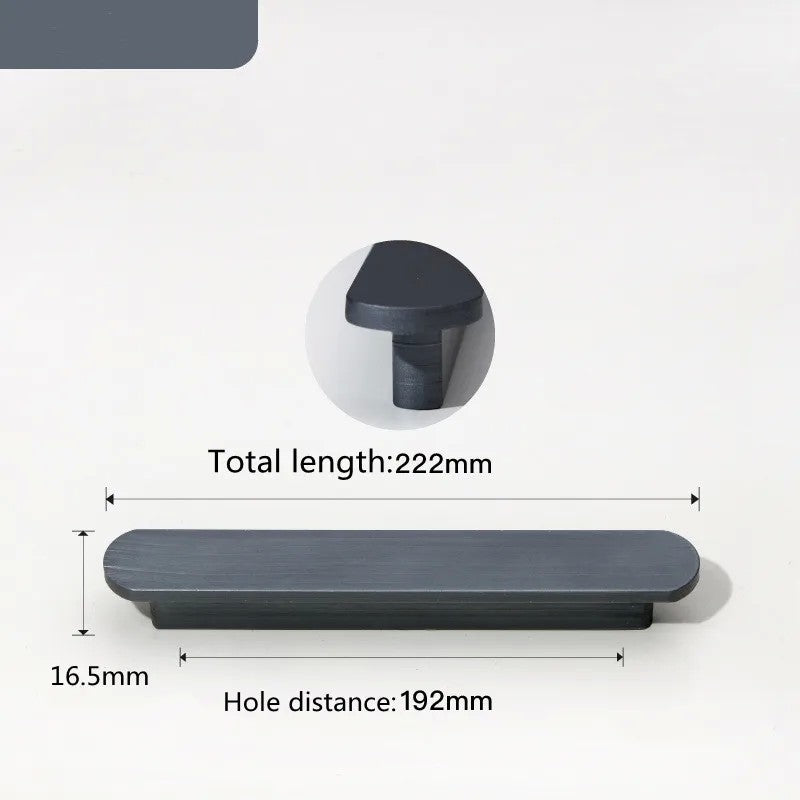 KK & FING-Long Ouro Escovado Maçanetas Móveis, Liga de Alumínio, Armário