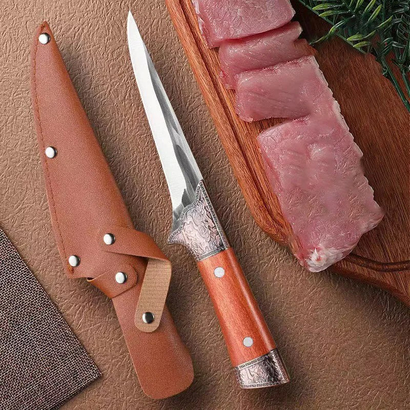 Faca de desossa de aço inoxidável, faca de cozinha, cutelo, carne, frutas, pei