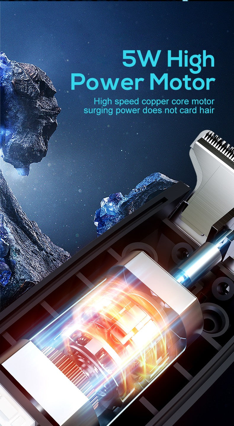 Design de cabeça de corte ajustável com carregamento USB para máquina de cort