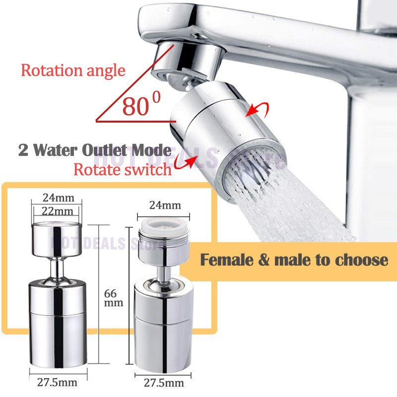Função dupla anti-respingo bubbler torneira da cozinha aerador 360 graus girat