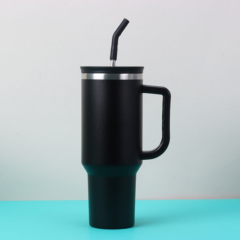 Palha de aço inoxidável com ponta de silicone para stanley cup 2 peças canudo