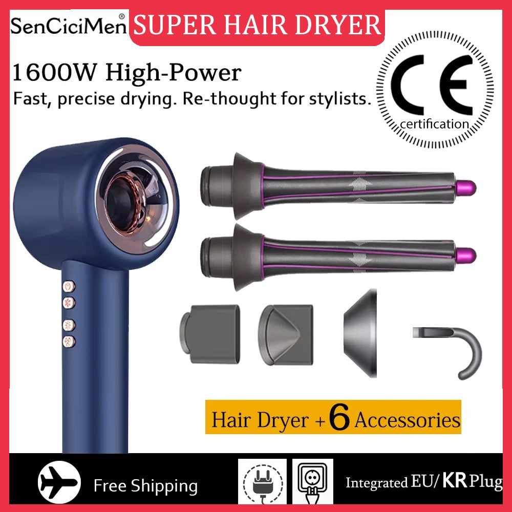 Super secador de cabelo 220v sem folhas de cabelo cuidados pessoais com o cabelo