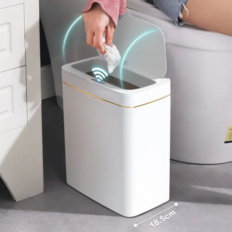 Lixeira inteligente de 15l, automaticamente sem toque, sensor inteligente, detec
