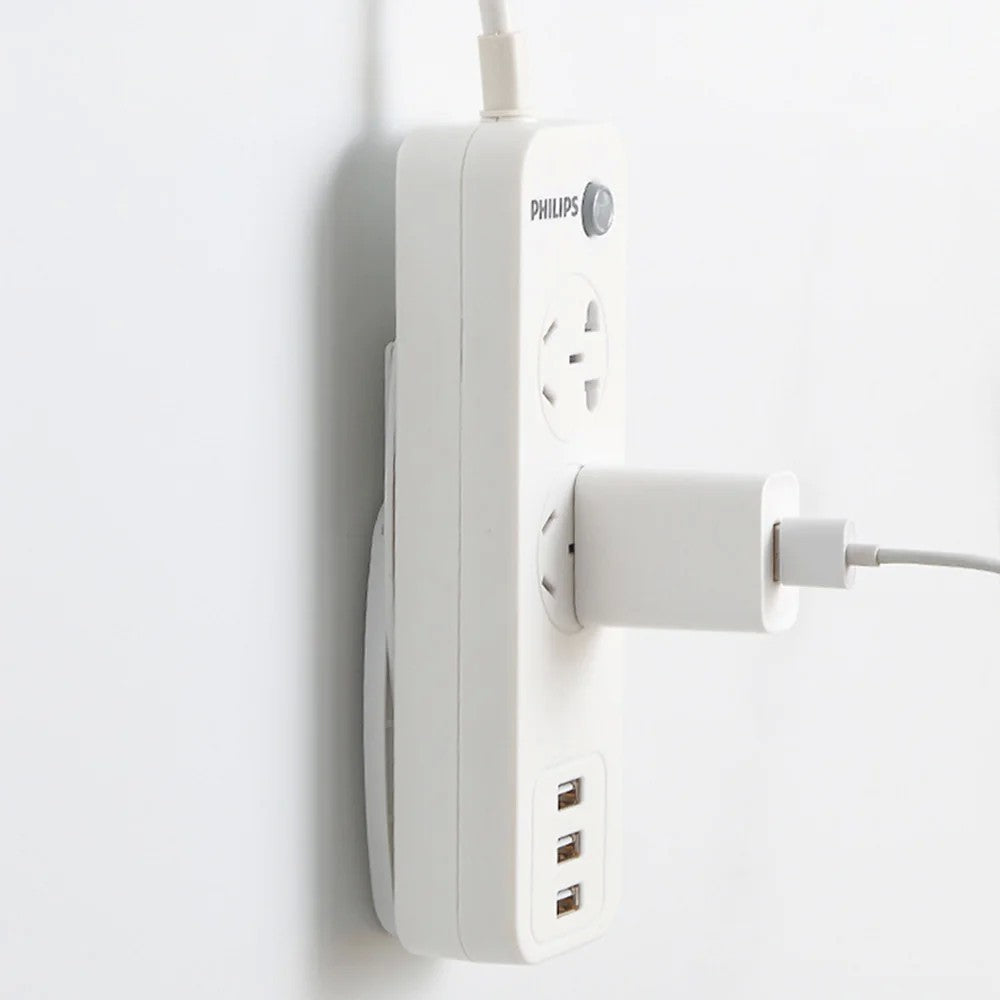 Fixador de tomada de mesa autoadesivo, 2 peças, pendurado, tira de energia, org
