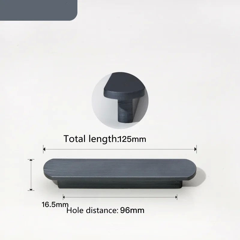 KK & FING-Long Ouro Escovado Maçanetas Móveis, Liga de Alumínio, Armário