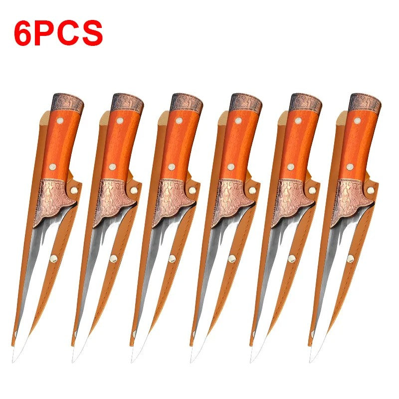 Faca de desossa de aço inoxidável, faca de cozinha, cutelo, carne, frutas, pei