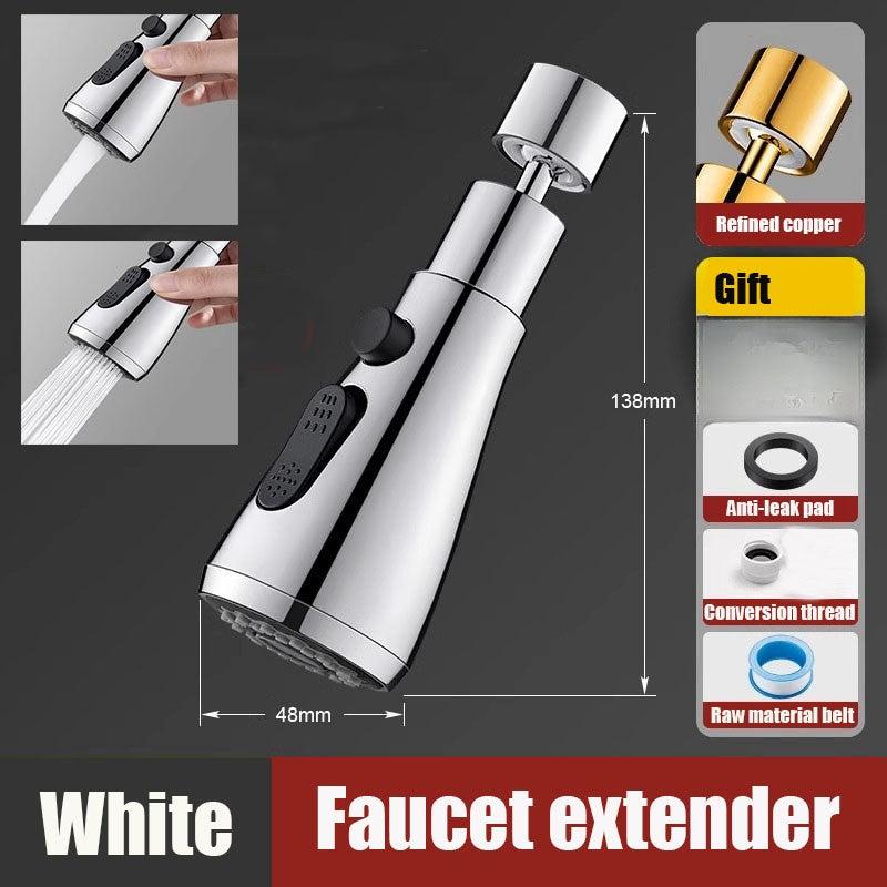 Universal 720 ° Girerar extensor de torneira da cozinha aerador filtro respingo