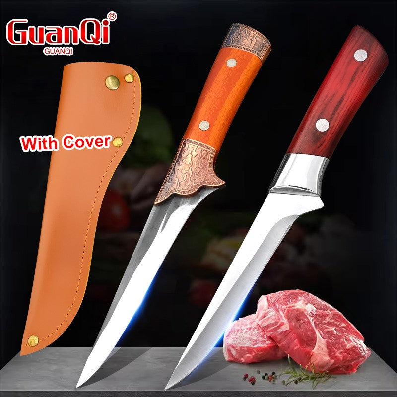 Faca de desossa de aço inoxidável, faca de cozinha, cutelo, carne, frutas, pei