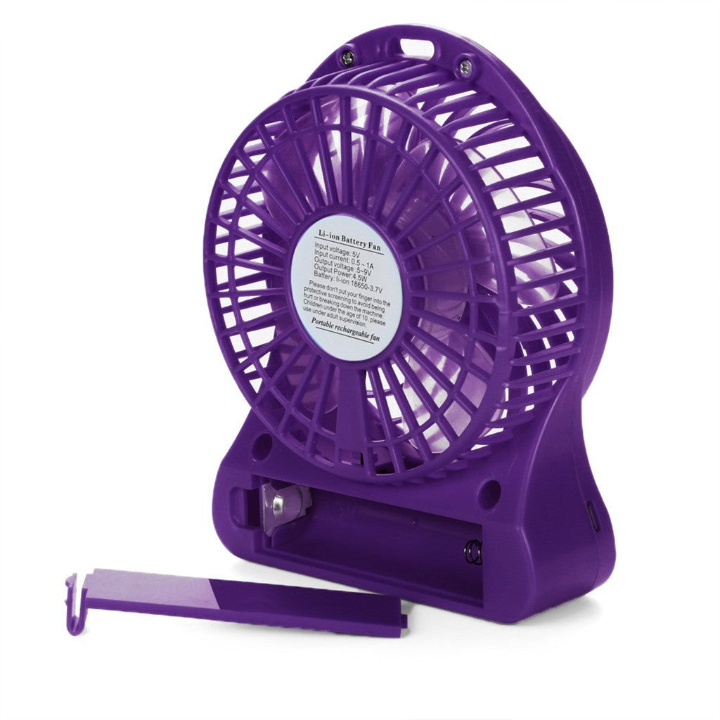 Mini pequeno ventilador de carregamento usb portátil dormitório escritório pe