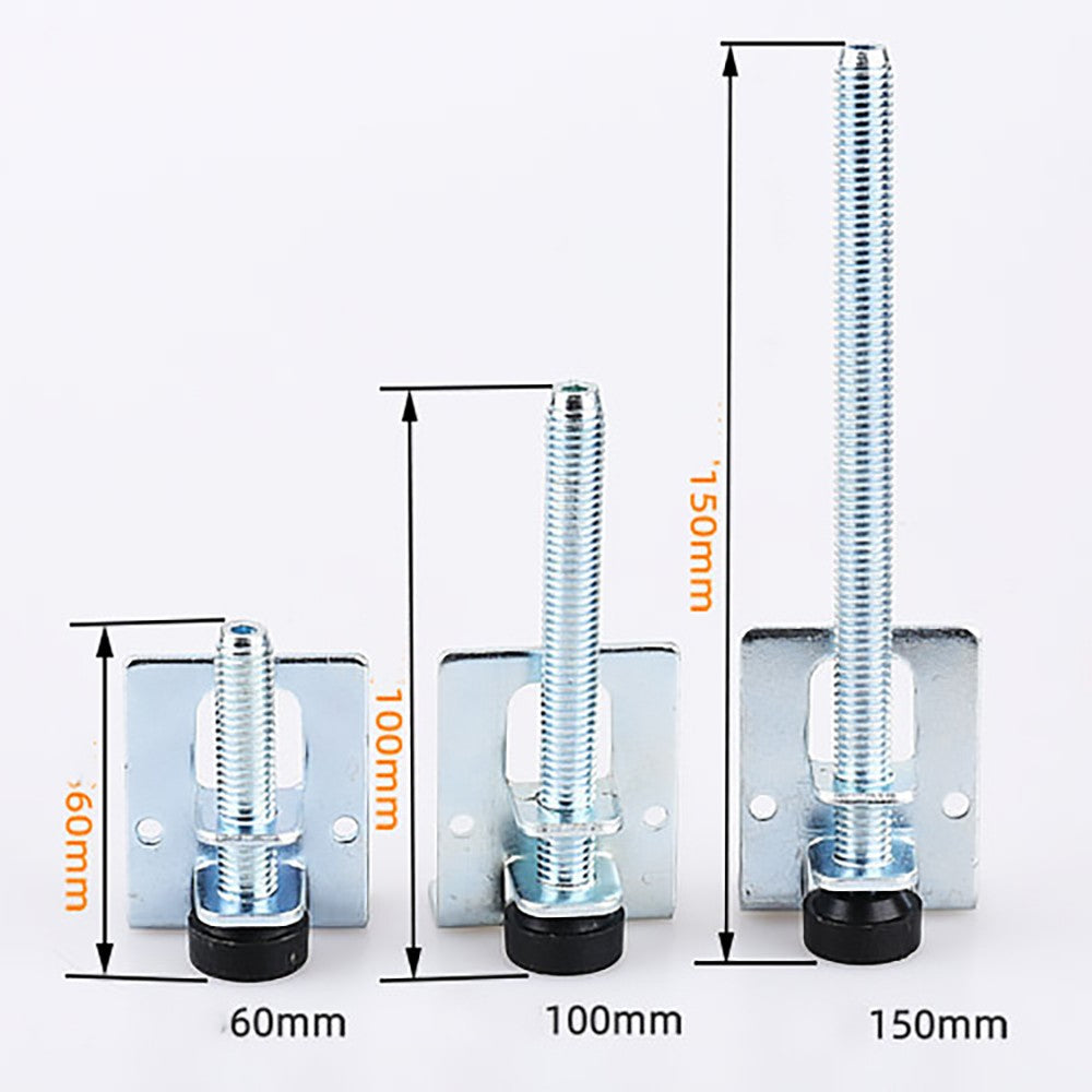 Pernas de mesa de metal, 4 unidades, 60/100/150mm, nivelamento de pés, parafuso