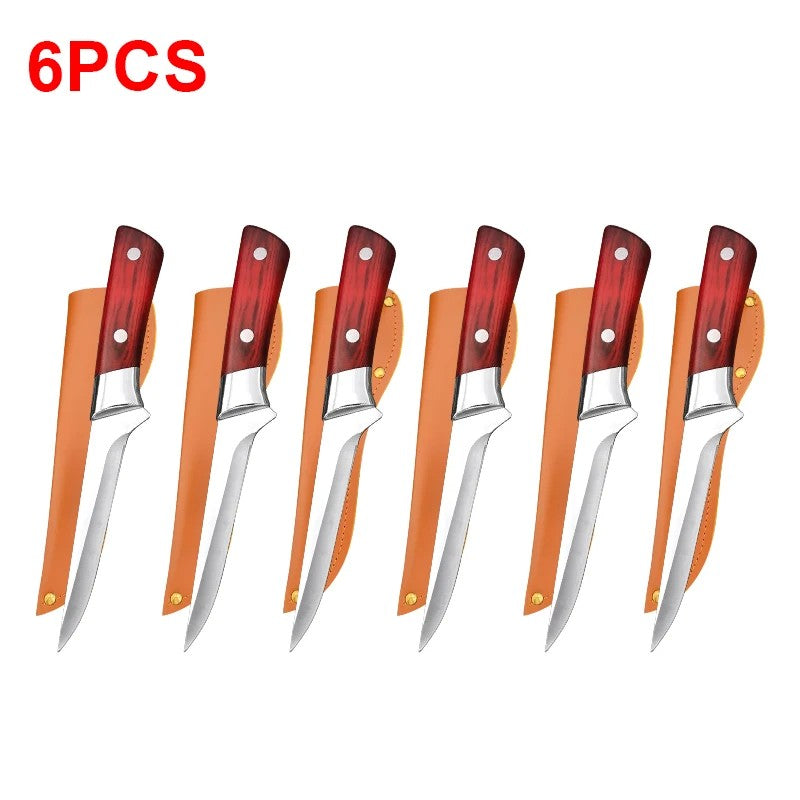 Faca de desossa de aço inoxidável, faca de cozinha, cutelo, carne, frutas, pei