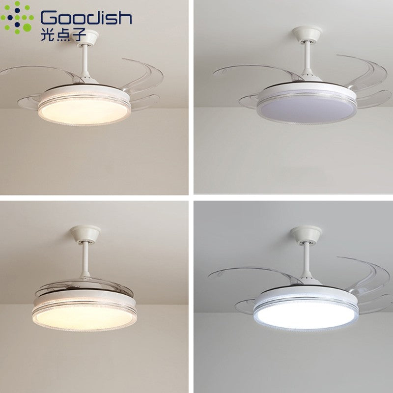 Moderno nórdico led ventiladores de teto com luzes decoração para casa vento