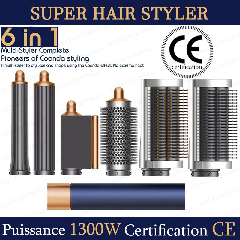 SenCiciMen X9 Multi Hair Styler Curling Iron Escova de ar quente Curling Barril