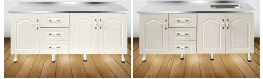 Pias de cozinha modernas de aço inoxidável, pia de lavar louça, armário de c