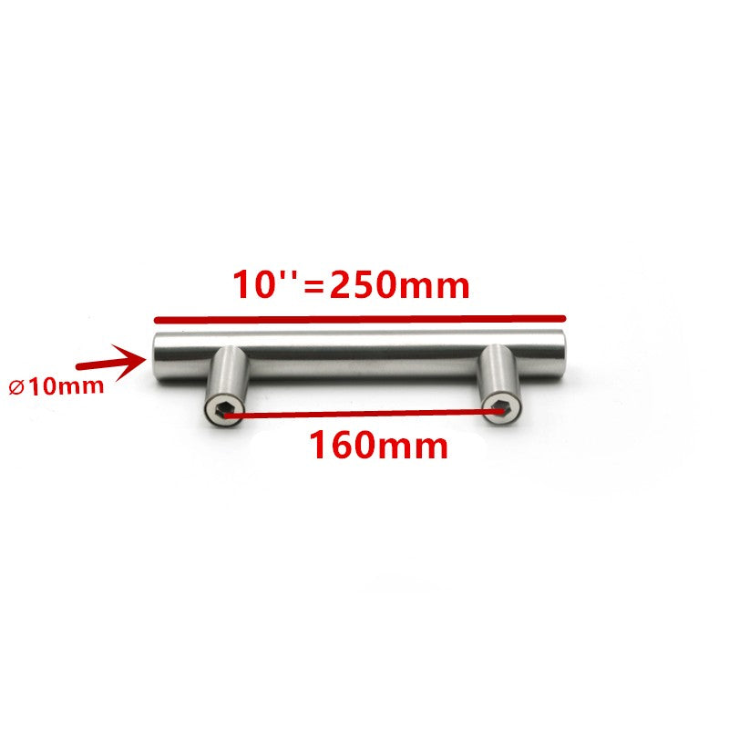 50mm a 500mm de aço inoxidável porta da cozinha armário t barra alça puxador