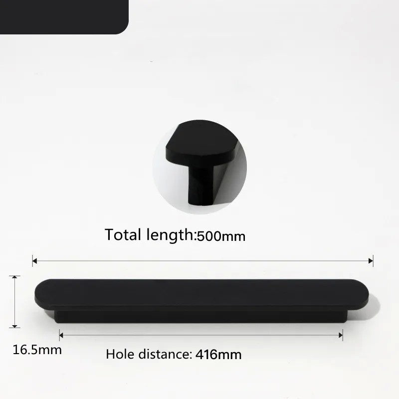 KK & FING-Long Ouro Escovado Maçanetas Móveis, Liga de Alumínio, Armário