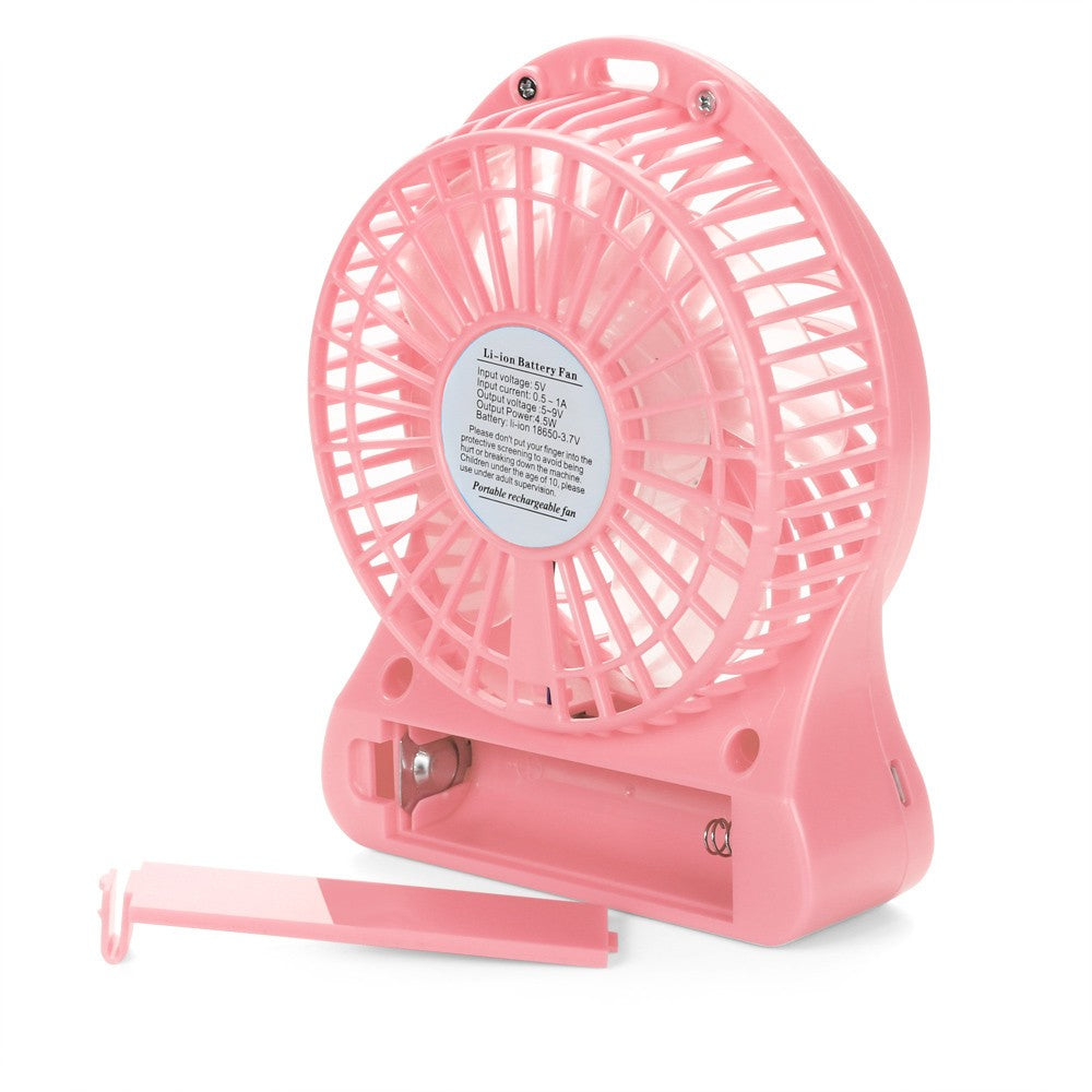 Mini pequeno ventilador de carregamento usb portátil dormitório escritório pe