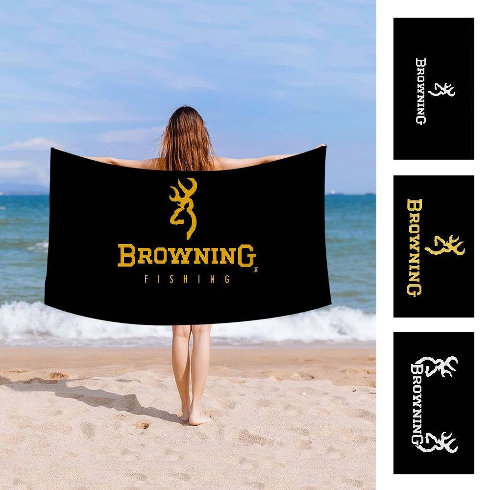 B-Browning Logo Toalha de banho de microfibra macia absorvente de água para men