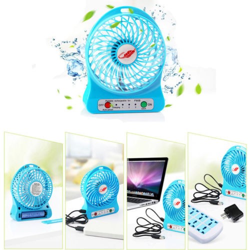 Mini pequeno ventilador de carregamento usb portátil dormitório escritório pe