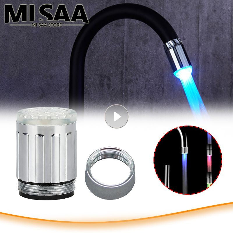 MISAA-LED torneira aeradora de luz, sensor de temperatura, torneira light-up, ec