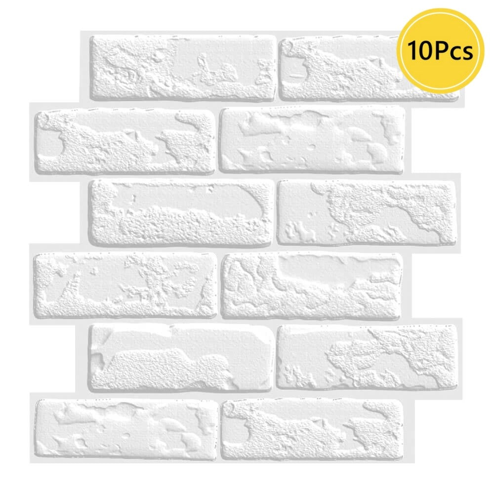 1/10pcs adesivo de parede 3d auto-adesivo painel de parede de tijolo falso casca